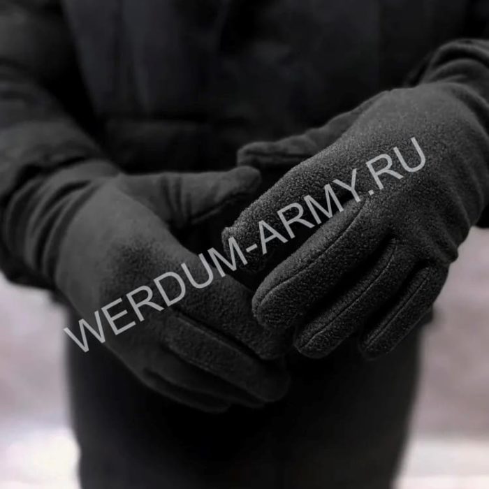 Перчатки флисовые черные 107м купить в Москве