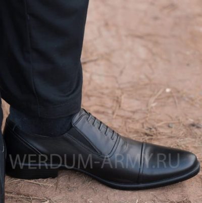 Туфли уставные Фарадей 554 с имитацией шнурков купить в Москве