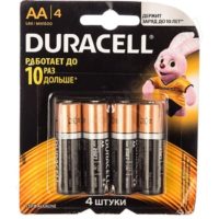 Батарейки Duracell АА 4 шт купить оптом