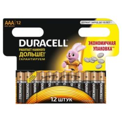 Батарейки Duracell ААА 12 шт купить оптом