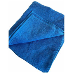 Полотенце махровое синее 110х50 см купить оптом недорого