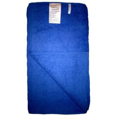 Полотенце уставное махровое синее 50х110 см купить оптом
